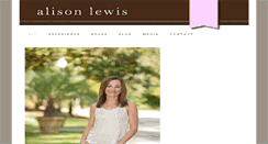 Desktop Screenshot of alisonlewis.net