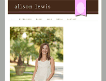 Tablet Screenshot of alisonlewis.net